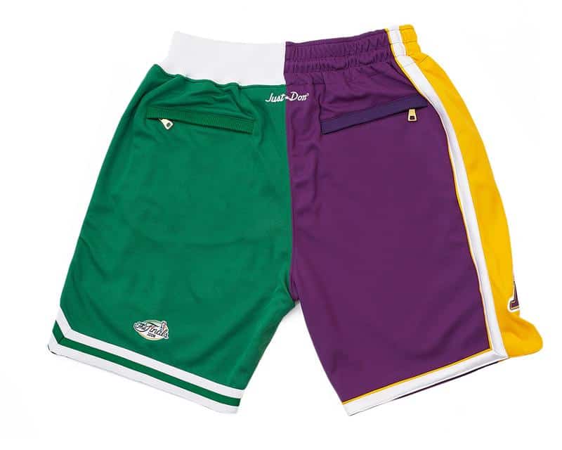 2008 NBA Finals Lakers x Celtics Shorts (Purple/Green ...