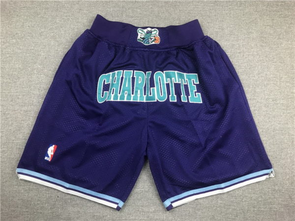 Charlotte Hornets Shorts Purple - Mens Shorts Store