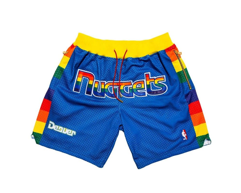 Denver Nuggets Shorts Blue - Mens Shorts Store