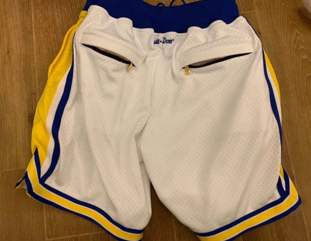 Golden State Warriors Shorts White - Mens Shorts Store