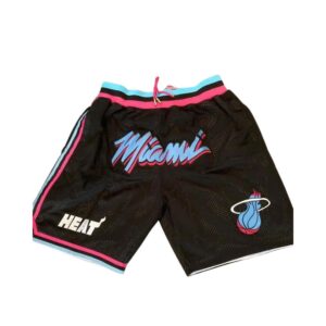 Miami Heat M&N Black Shorts