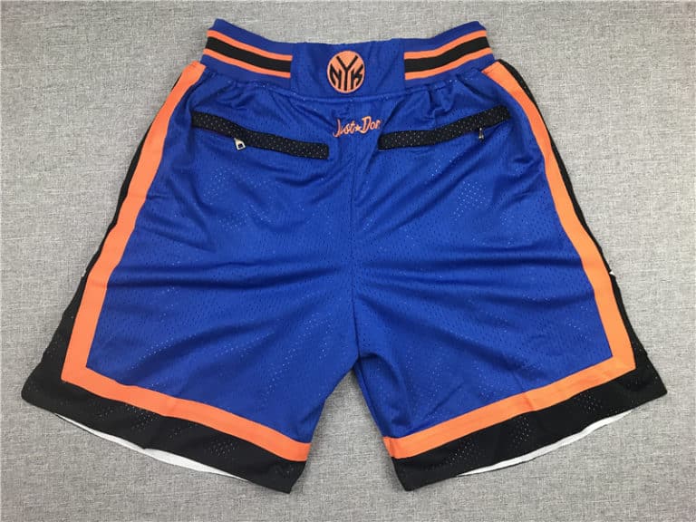 New York Knicks 96-97 Shorts Blue - Mens Shorts Store