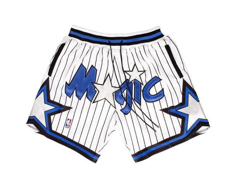 Orlando Magic White Hardwood Classics Shorts Basketball Shorts Store   Orlando Magic Shorts White 4 768x614 