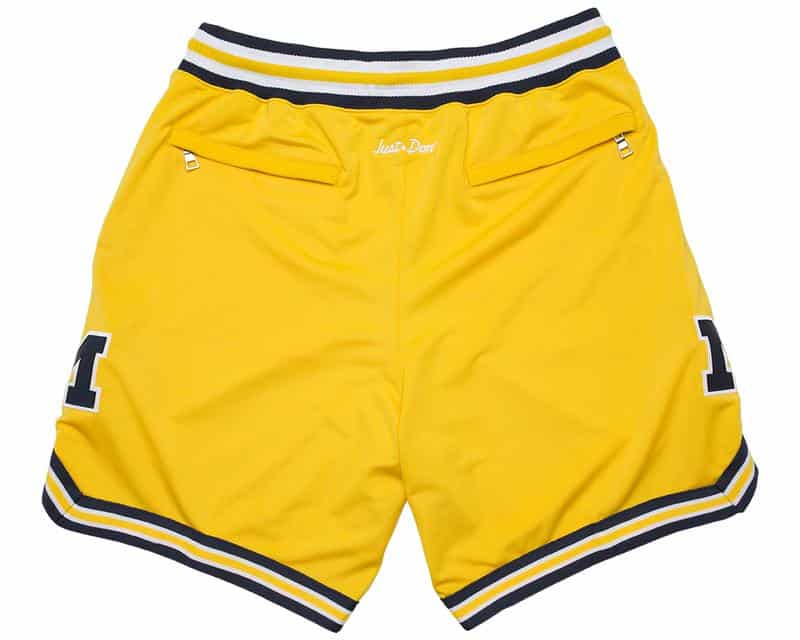 University of Michigan Shorts gold 1