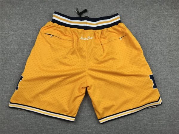 University of Michigan Shorts Gold - Mens Shorts Store