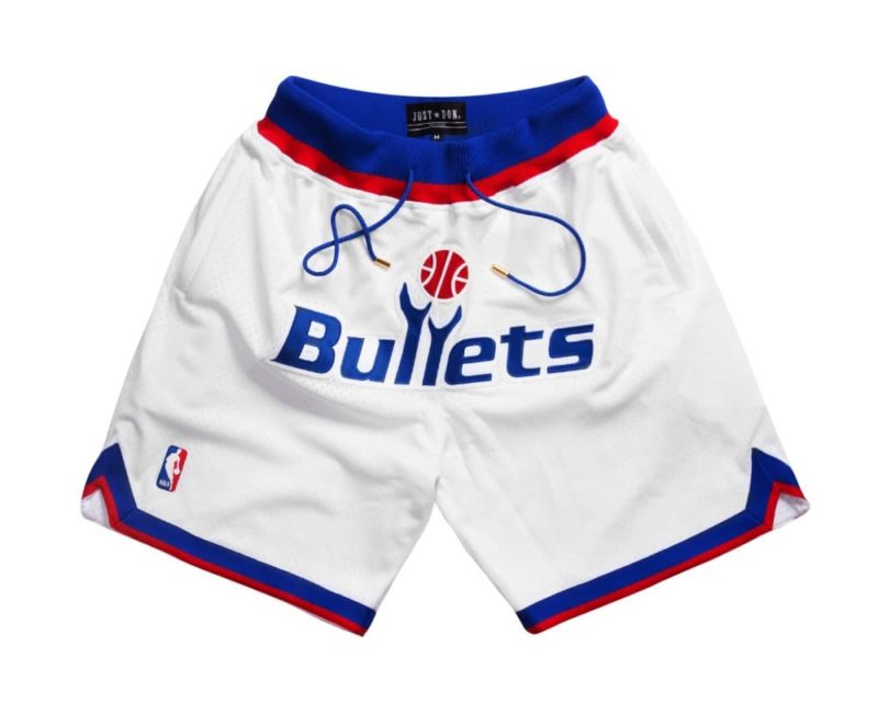 Washington Bullets shorts (White) 2