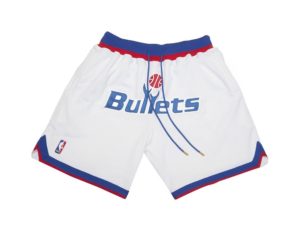 Washington Bullets shorts (White)