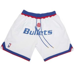 Washington Bullets shorts (White)