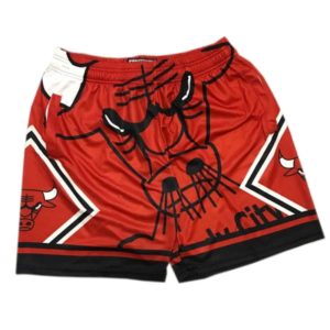 Chicago Bulls Big Face Shorts Red