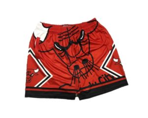 Chicago Bulls Big Face Shorts Red 5
