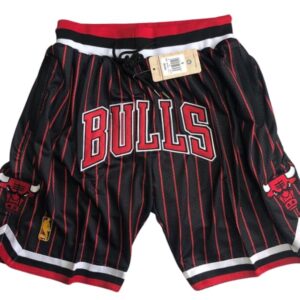 Chicago Bulls Black Stripe BULL Shorts