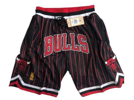 Chicago Bulls Black Stripe BULL Shorts