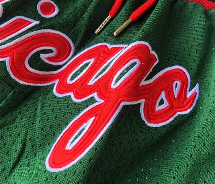 green and red chicago bulls shorts