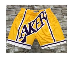 big face lakers shorts