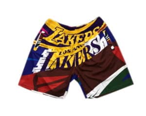 Los Angeles Lakers Rainbow Big Face Shorts