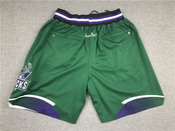 Milwaukee Bucks Green Shorts - Mens Shorts Store
