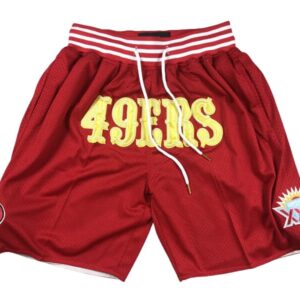 San Francisco 49ers Red Shorts side