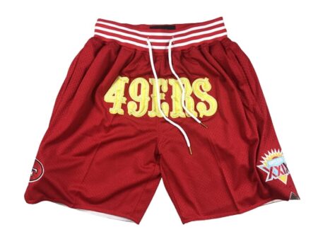 San Francisco 49ers Red Shorts side