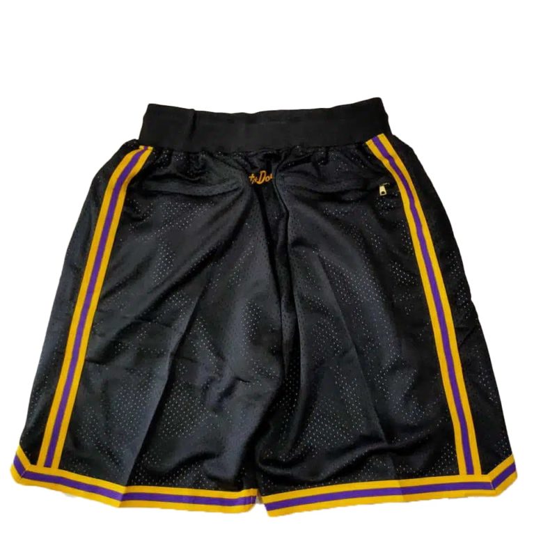 Kobe-bryant-Lakers-black-shorts-back