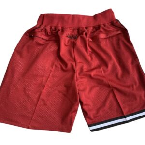 Miami Heat Retro Just Don Style Red Shorts back
