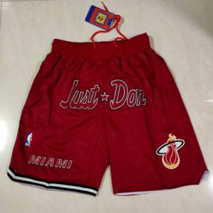 Miami Heat Retro Just Don Style Shorts