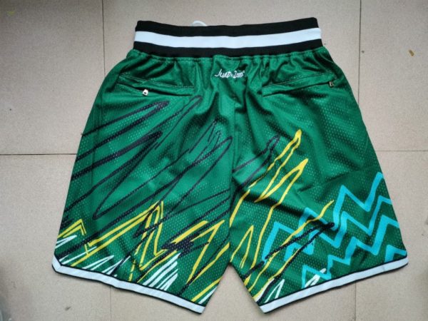 Seattle Supersonics Sublimated Green Shorts - Mens Shorts Store