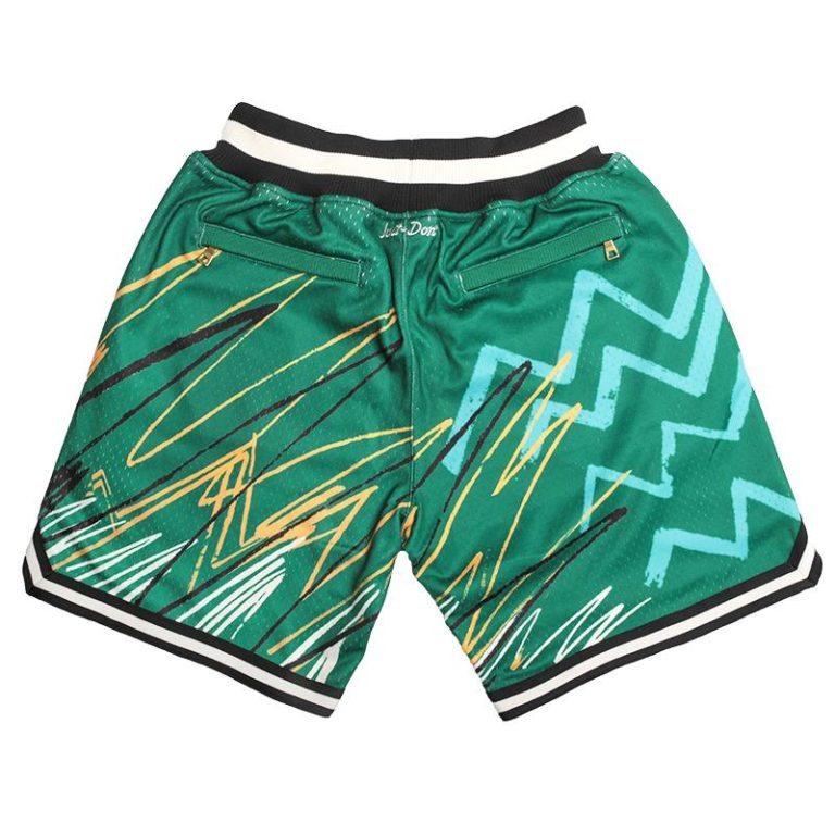 Seattle Supersonics Sublimated Green Shorts - Mens Shorts Store