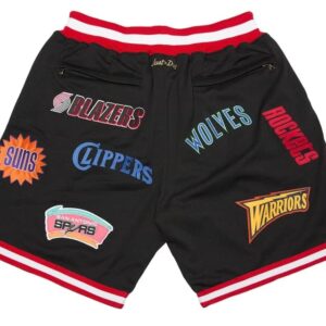 Western Conference Black Shorts back