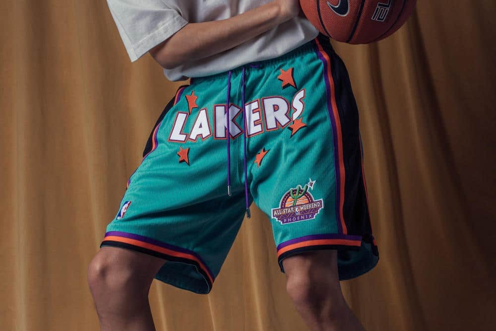 Los Angeles Lakers 1995 Rookie Green Shorts - Basketball Shorts Store