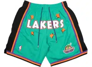 Los Angeles Lakers 1995 Rookie Green Shorts