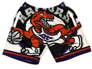 Toronto Raptors Big Face M&N White Shorts