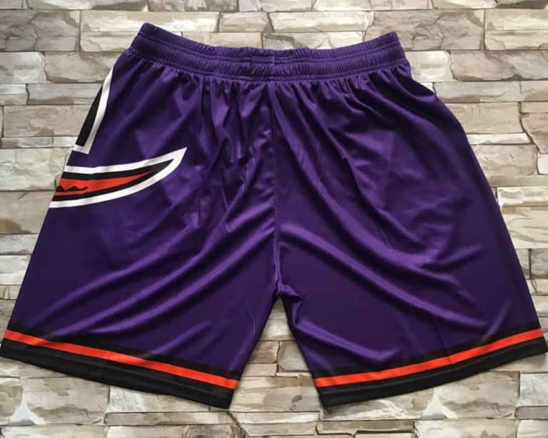 Toronto Raptors Big Face M&N Purple Shorts - Mens Shorts Store