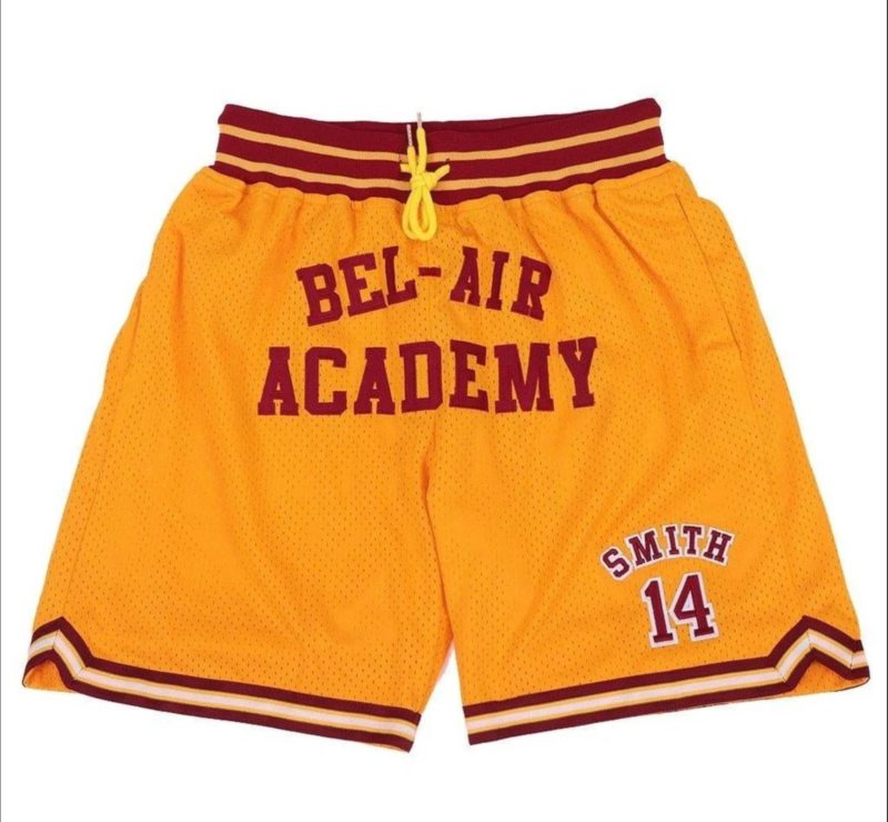 BEL Air Basketball Yellow Shorts
