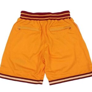 BEL Air Basketball Yellow Shorts back