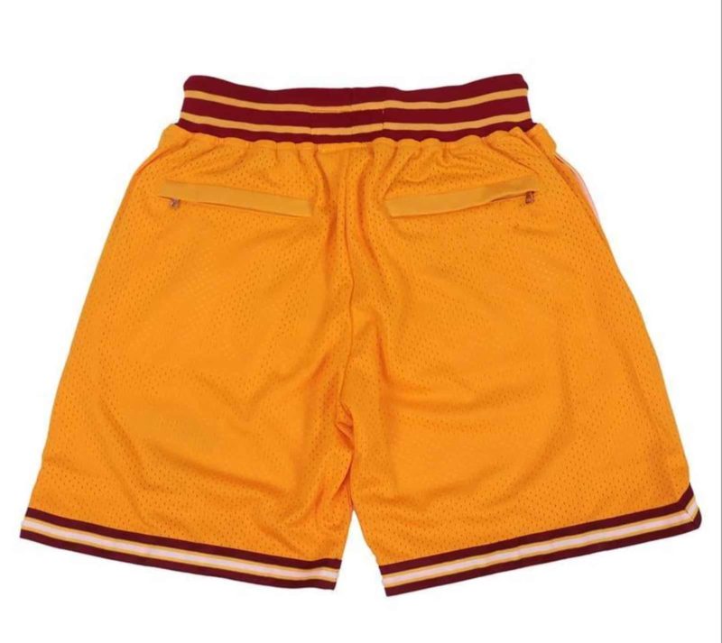 BEL Air Basketball Yellow Shorts back