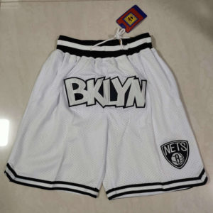 Brooklyn Nets Swingman Throwback Shorts white