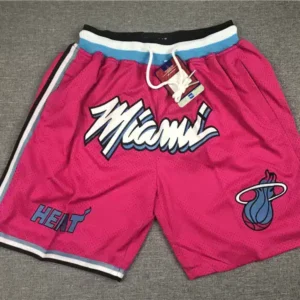 Miami-Heat-Pink-Swingman-Throwback-Shorts
