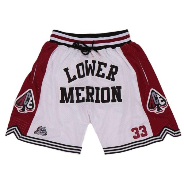 Kobe Bryant Lower Merion White shorts