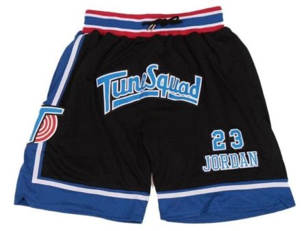 Men's Space Jam #23 Michael Jordan Tune Squad Black Shorts