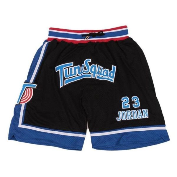Men's Space Jam #23 Michael Jordan Tune Squad Black Shorts