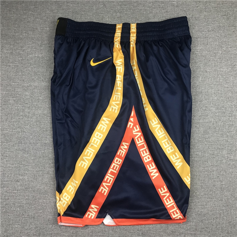 Men's Golden State Warriors Nike Navy 2020/21 City Edition Oakland Forever  Swingman Shorts