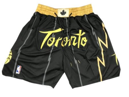 Toronto Raptors City Edition Black Shorts