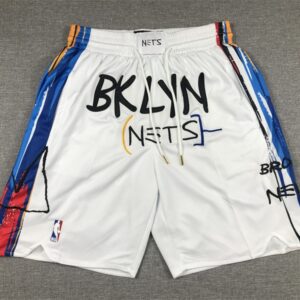 Brooklyn Nets 2023 White City Edition Shorts