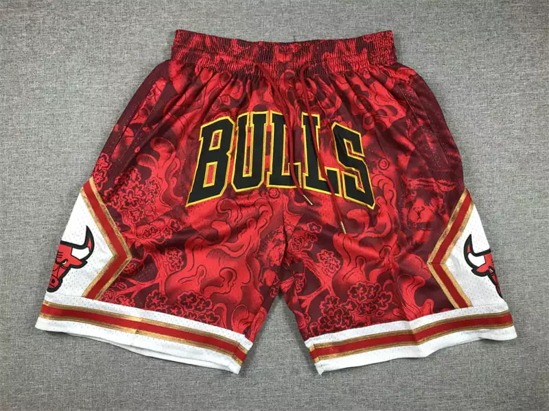 Chicago Bulls Hardwood Classics Lunar New Year 2023 Red Shorts