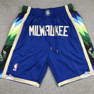 Milwaukee Bucks 2022-23 Blue City Edition Shorts
