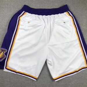 Los Angeles Lakers White Shorts - Association Edition - back