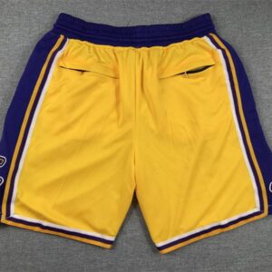 Los Angeles Lakers Yellow Shorts - Icon Edition- back