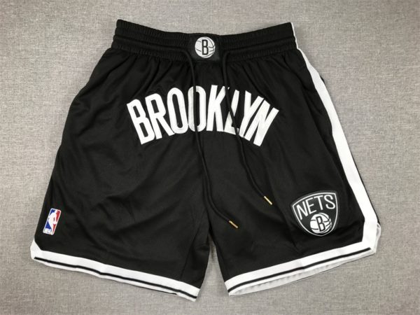 Brooklyn Nets Icon Swingman Shorts - Black