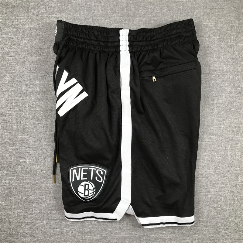 Brooklyn Nets Icon Swingman Shorts - Black - side1
