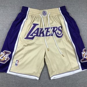 Kobe Bryant Los Angeles Lakers Hardwood Classic 1996-2016 Hall Of Fame Gold Shorts